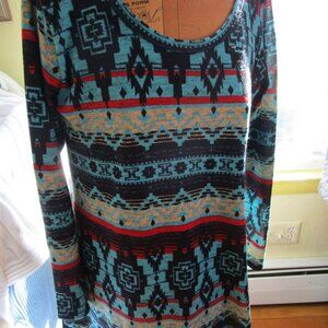 Women's Large Goo-Yoo Aztec Tunic